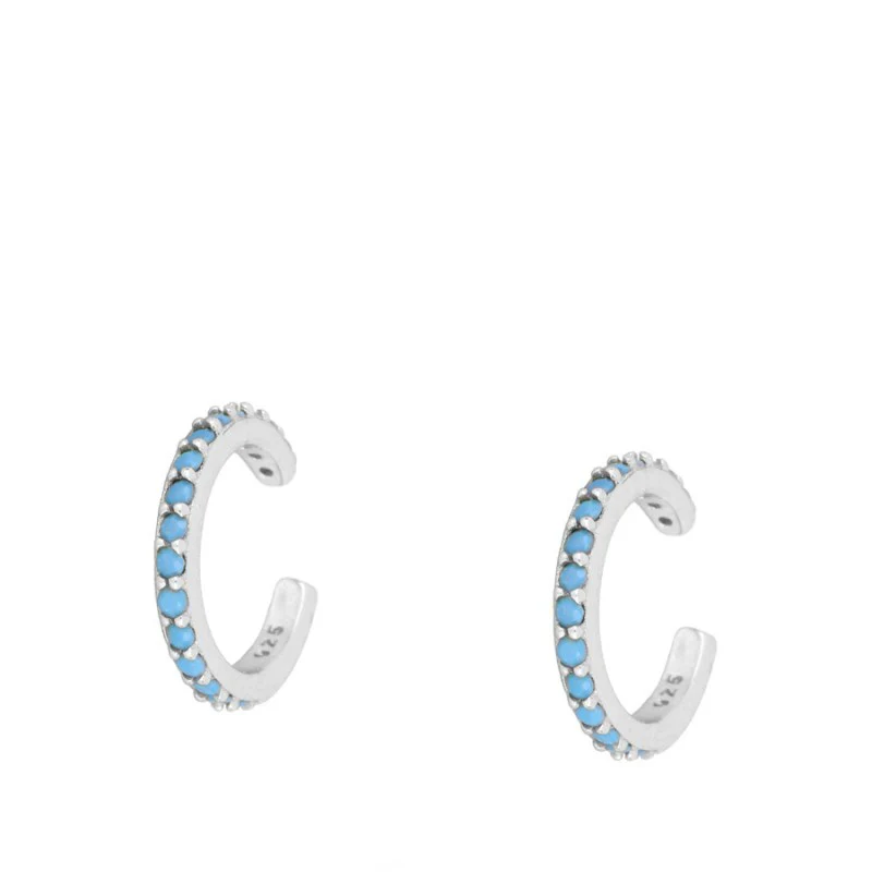 EARCUFF TURQUESA SILVER