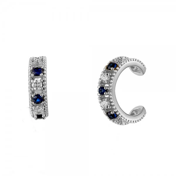 EARCUFF ZAFIRO SILVER