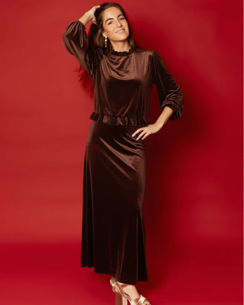 Falda Leonor brown - Image 4
