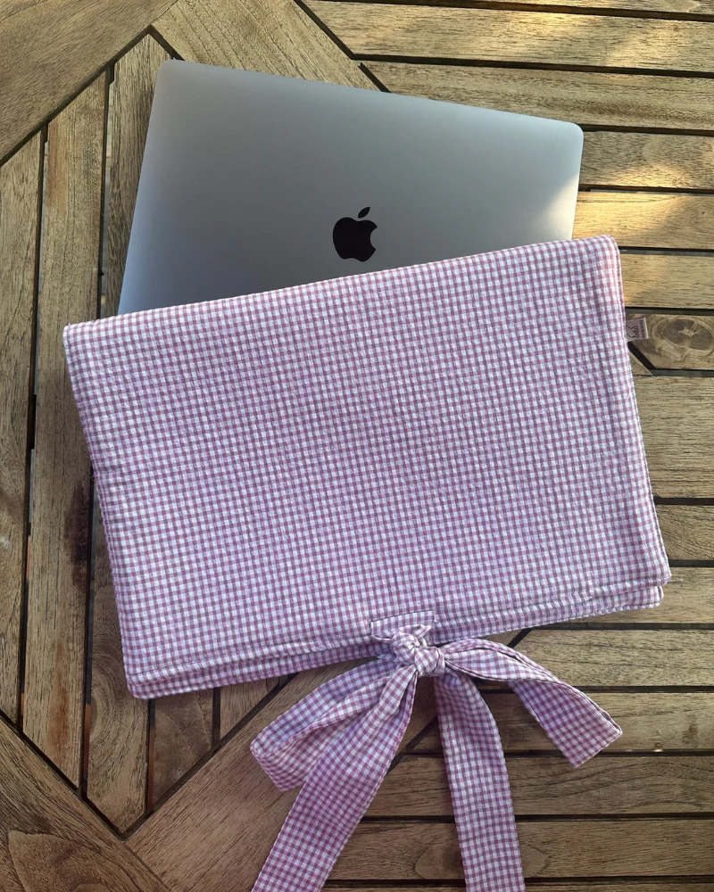 Funda personalizada / Portadocumentos Mini vichy pink - Image 3