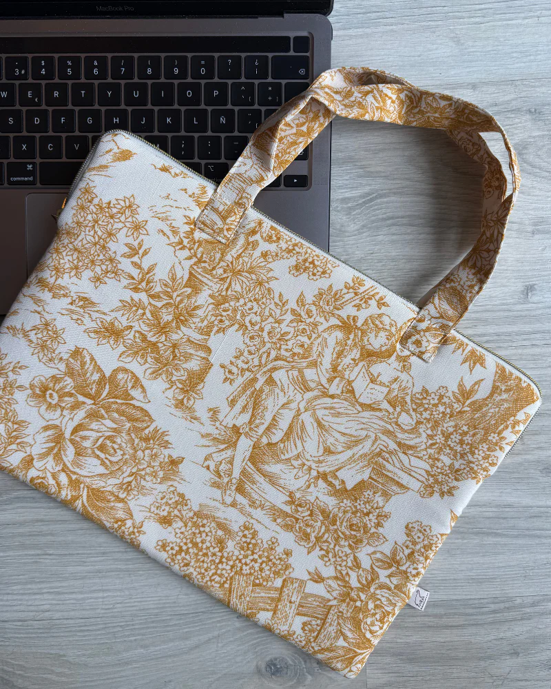 Funda personalizada Toile de Jouy Amarillo - Image 3