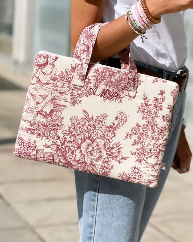 Funda personalizada Toile de jouy con asas - Image 3
