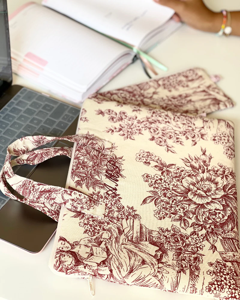 Funda personalizada Toile de jouy con asas - Image 4