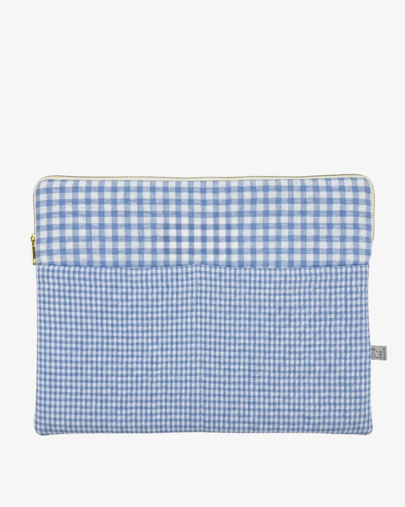 Funda personalizada Vichy y mini vichy azul - Image 2