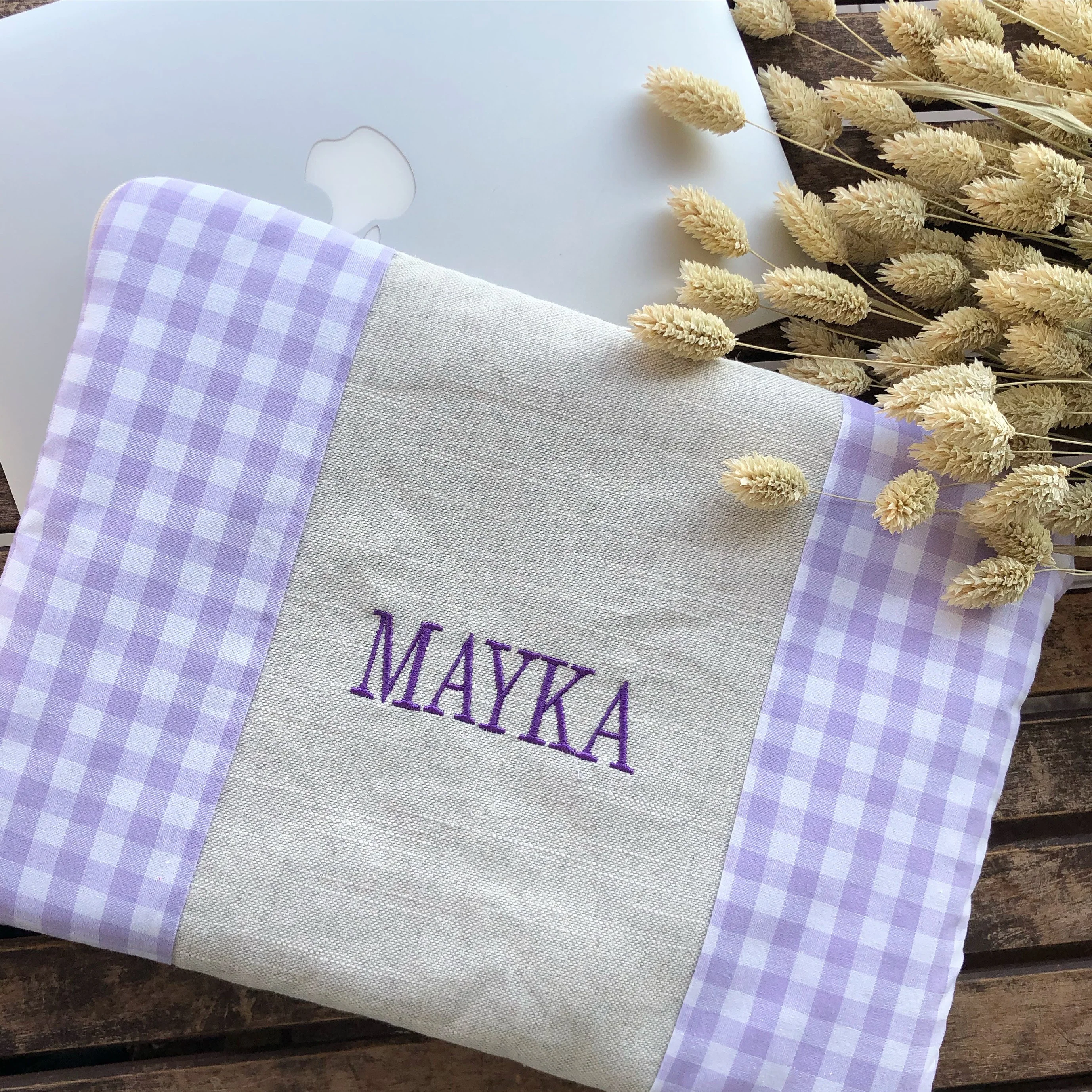 Funda personalizada Vichy Lavanda