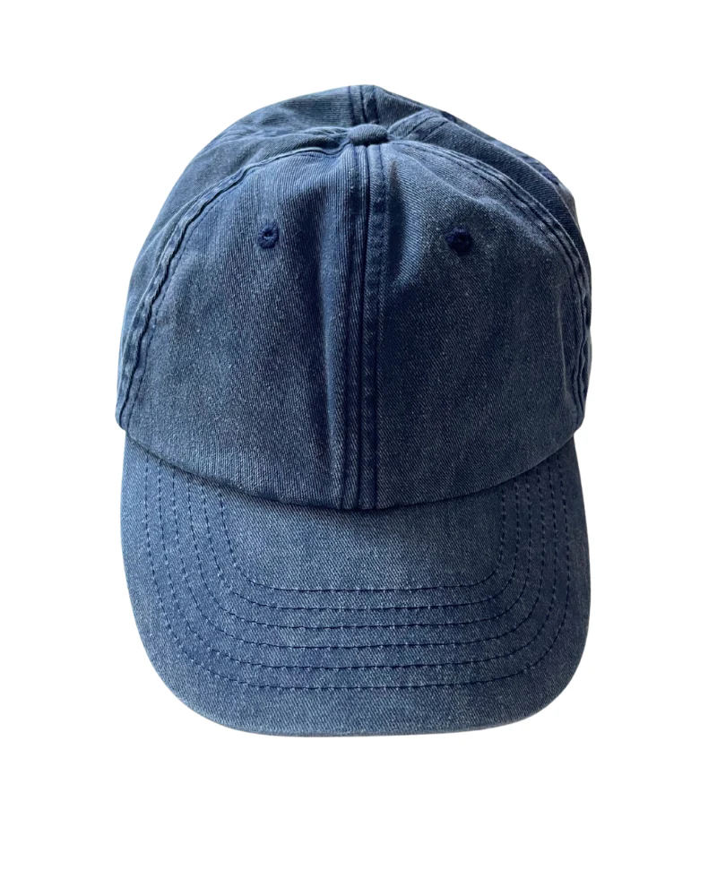 Gorra azul con bordado lateral 8a - Image 2