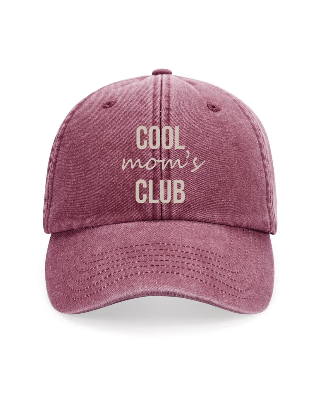Gorra personalizada Cool Mom's Club granate
