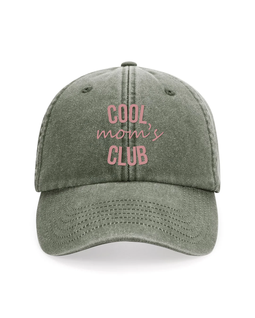 Gorra personalizada Cool Mom's Club verde