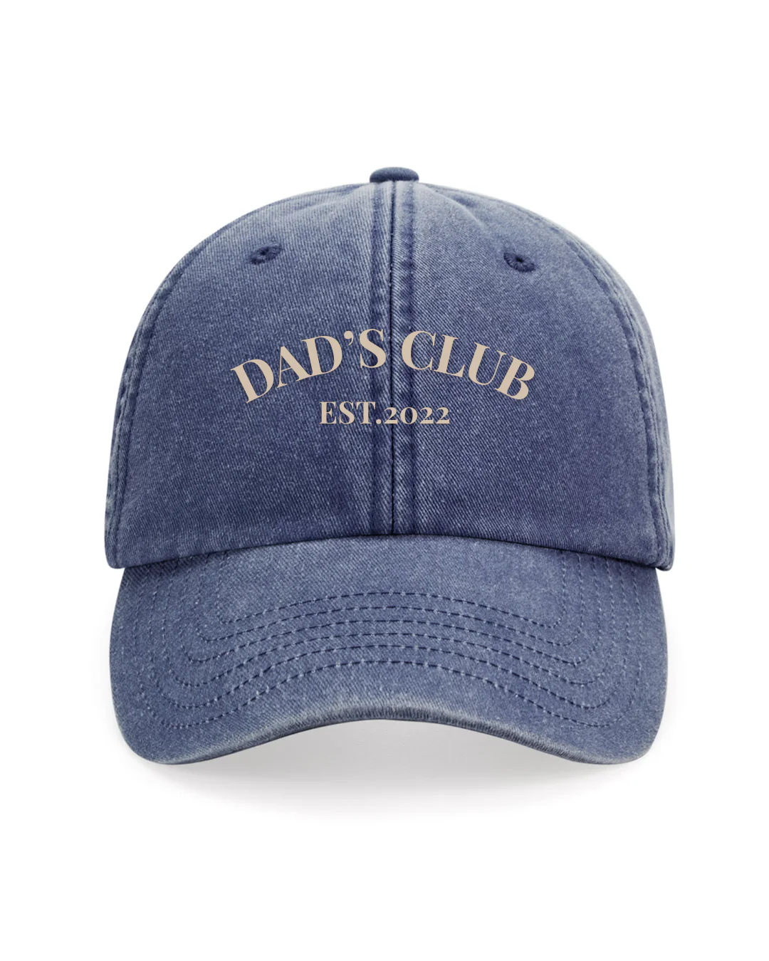 Gorra personalizada dos frases azul
