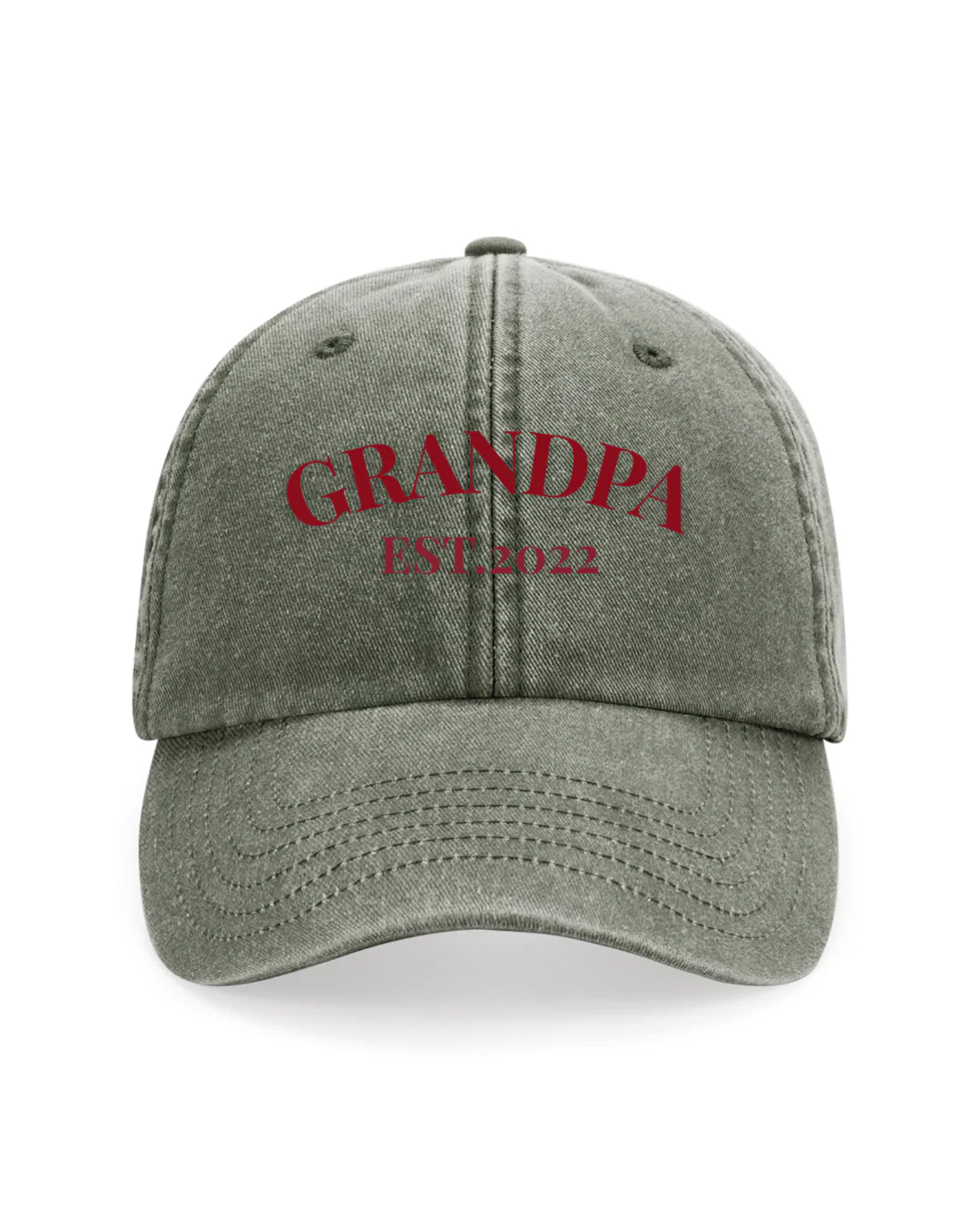 Gorra personalizada dos frases verde