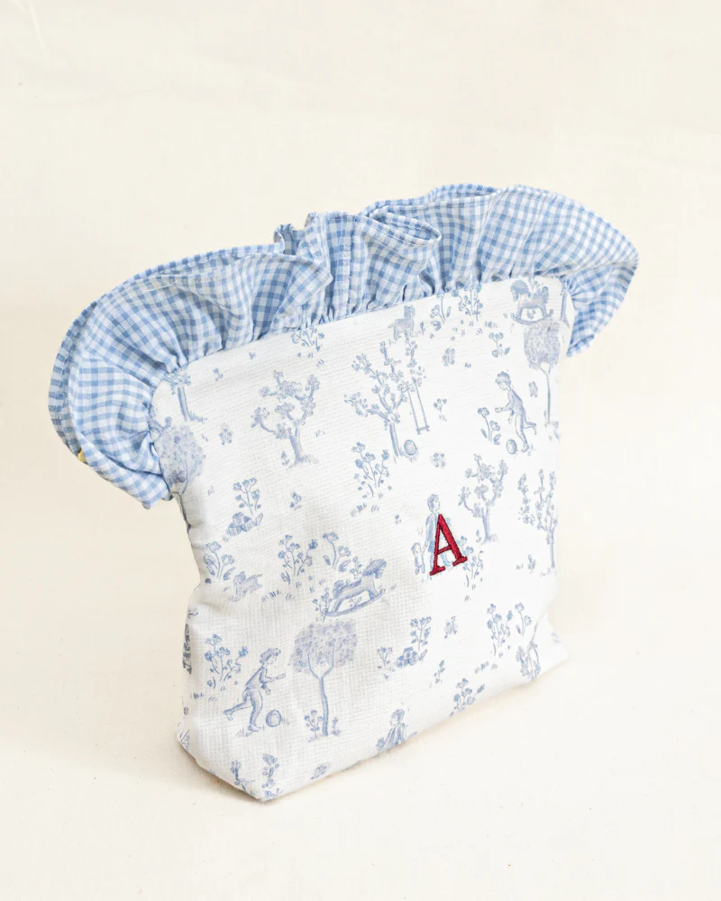 Neceser Baby Toile de Jouy azul - Image 3