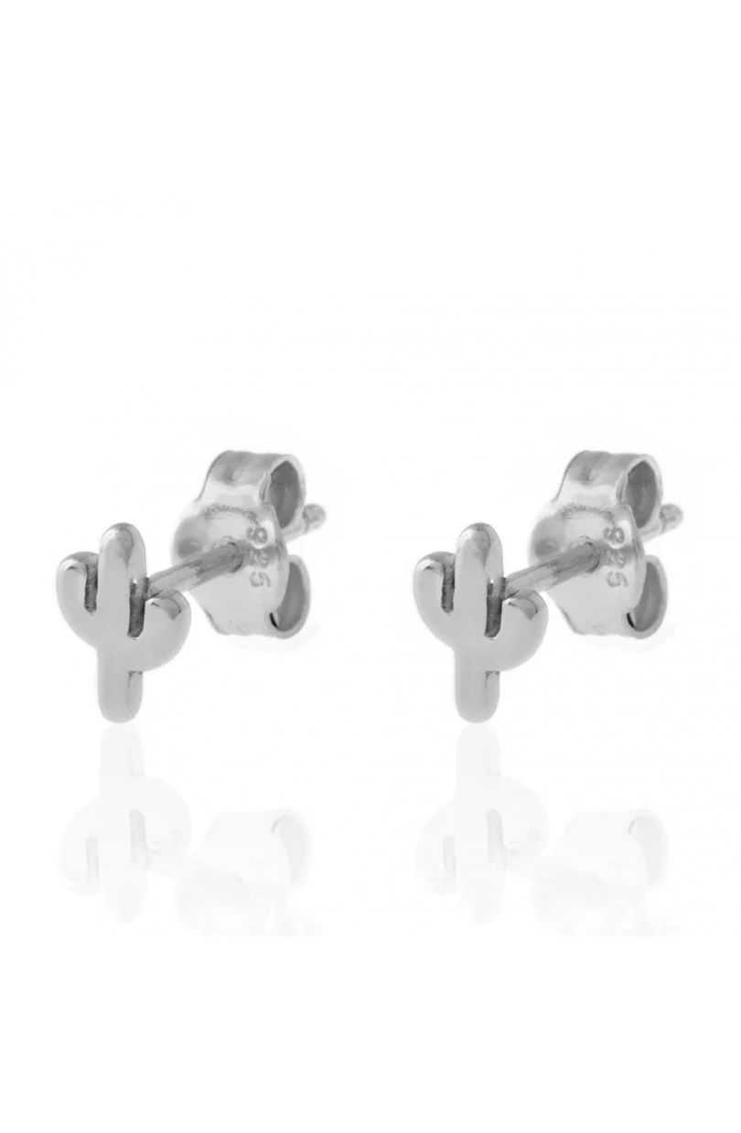 PENDIENTES CACTUS SILVER