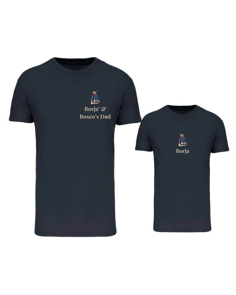 Pack camisetas personalizadas Oso en patinete adulto y niño - Image 5