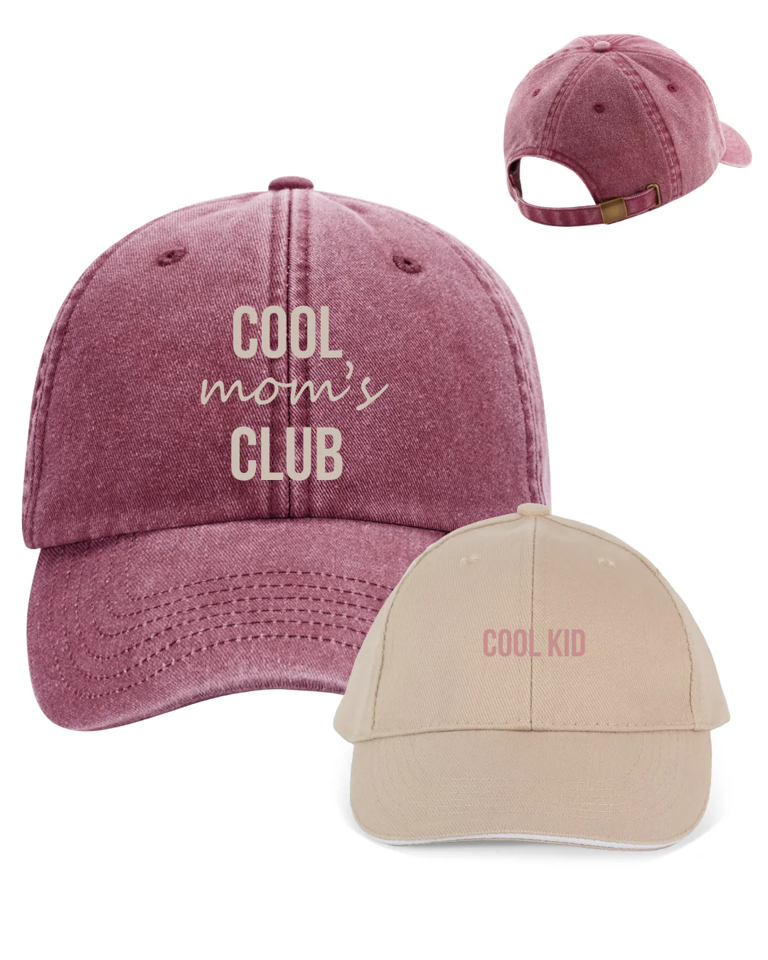 Pack gorras personalizadas Cool Mom's Club y Cool Kid - Image 10