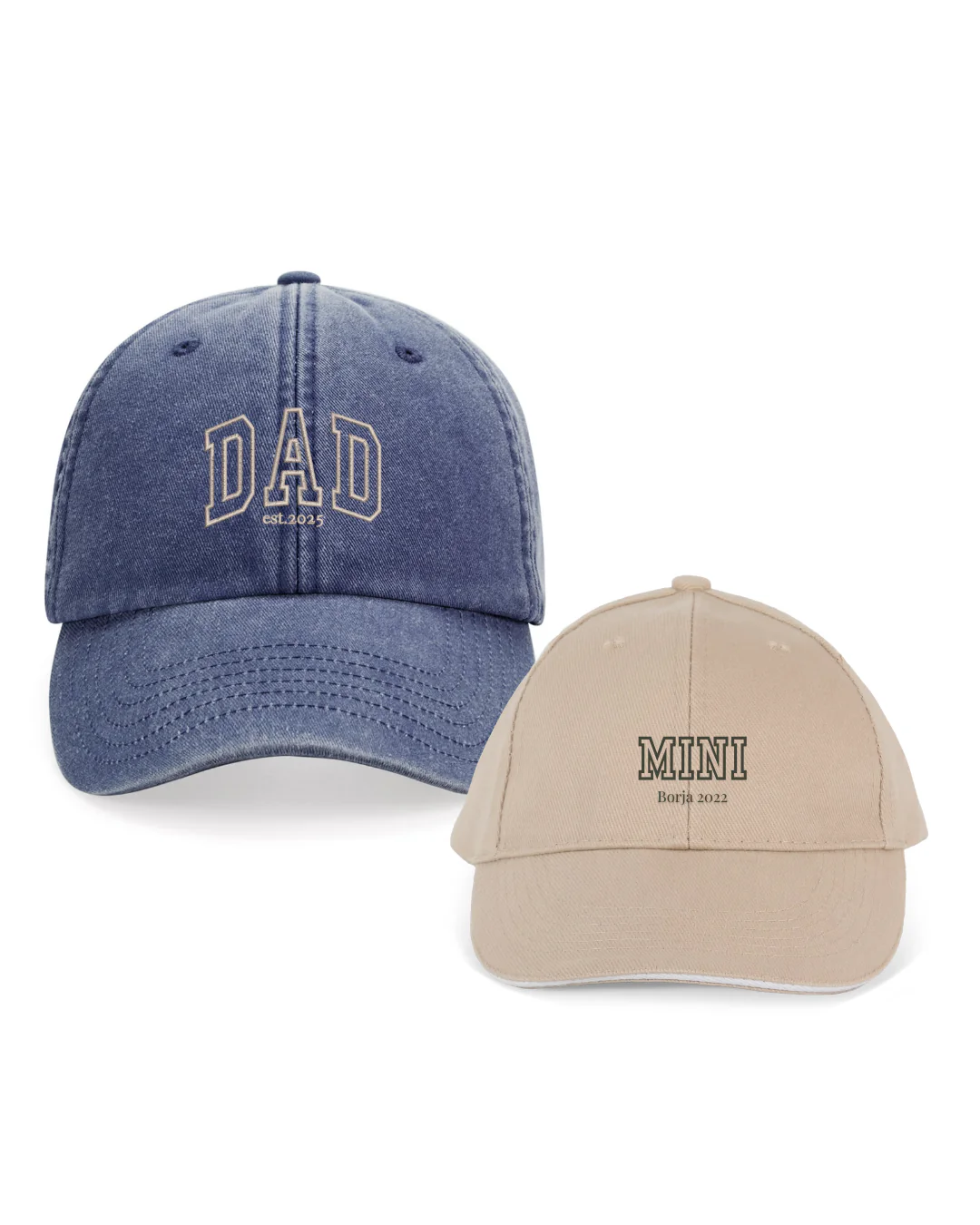 Pack gorras personalizadas DAD y MINI letras gruesas - Image 7