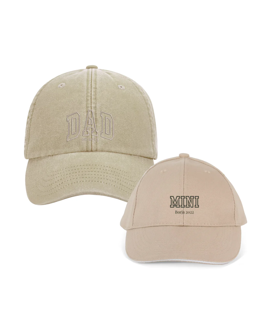 Pack gorras personalizadas DAD y MINI letras gruesas - Image 8