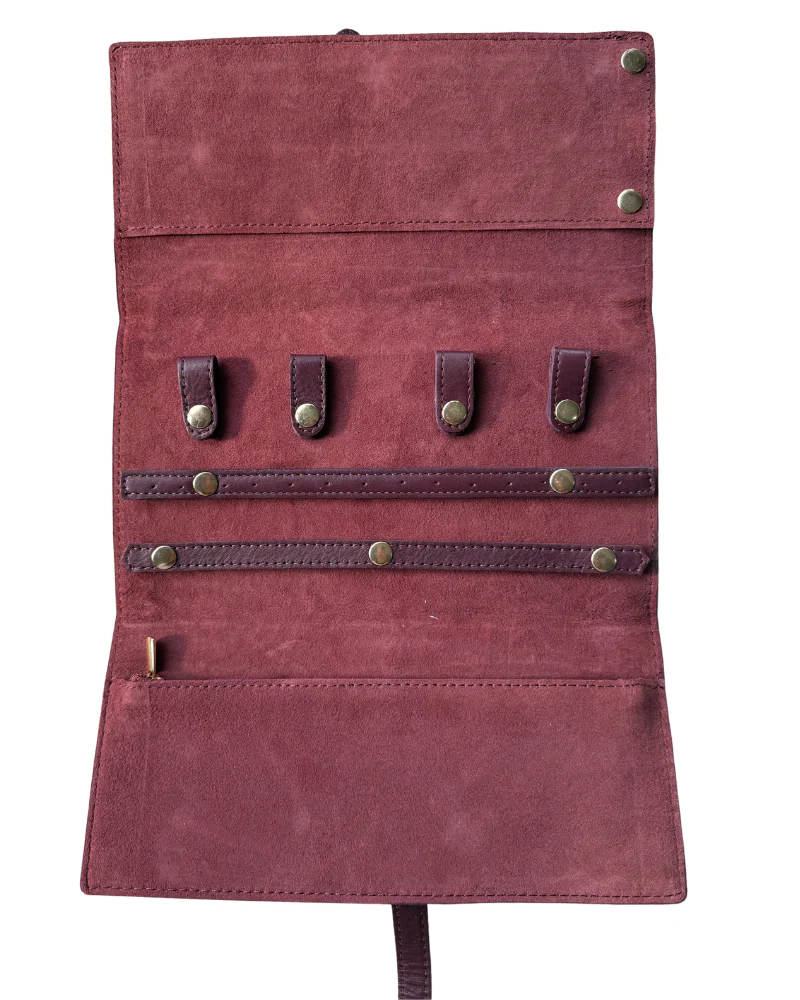 Joyero de piel granate - Image 3