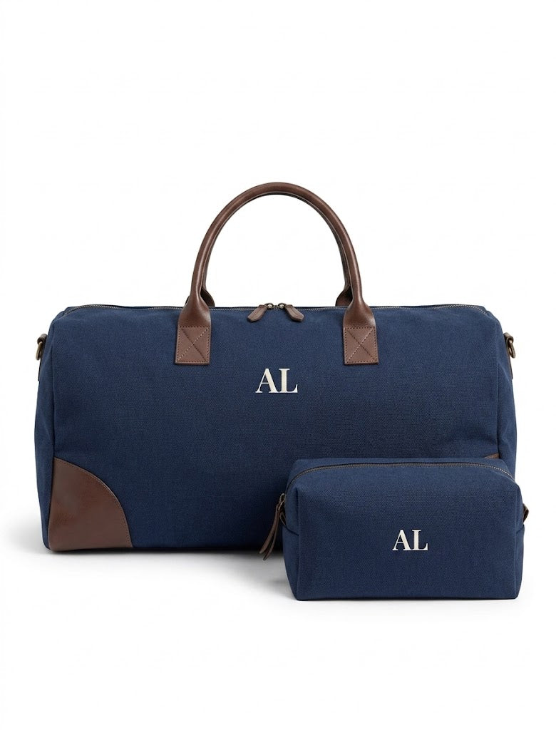 Pack maleta + neceser azul marino - Image 3