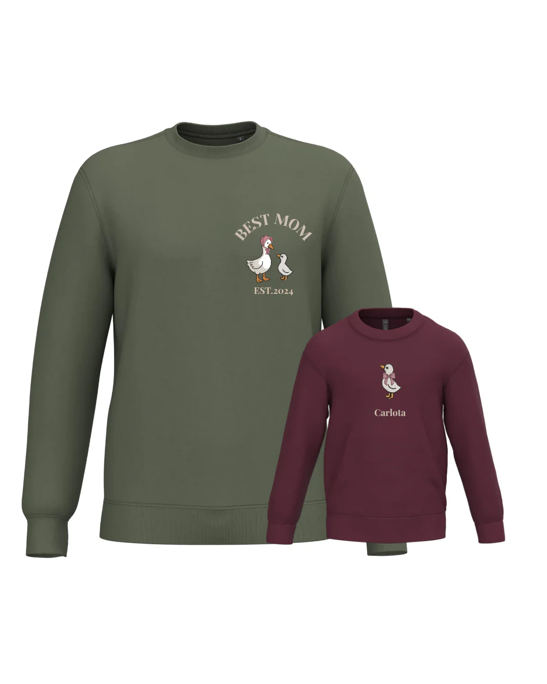 Pack Niño y Mamá sudaderas personalizadas ganso (desde 4 años) - Image 10