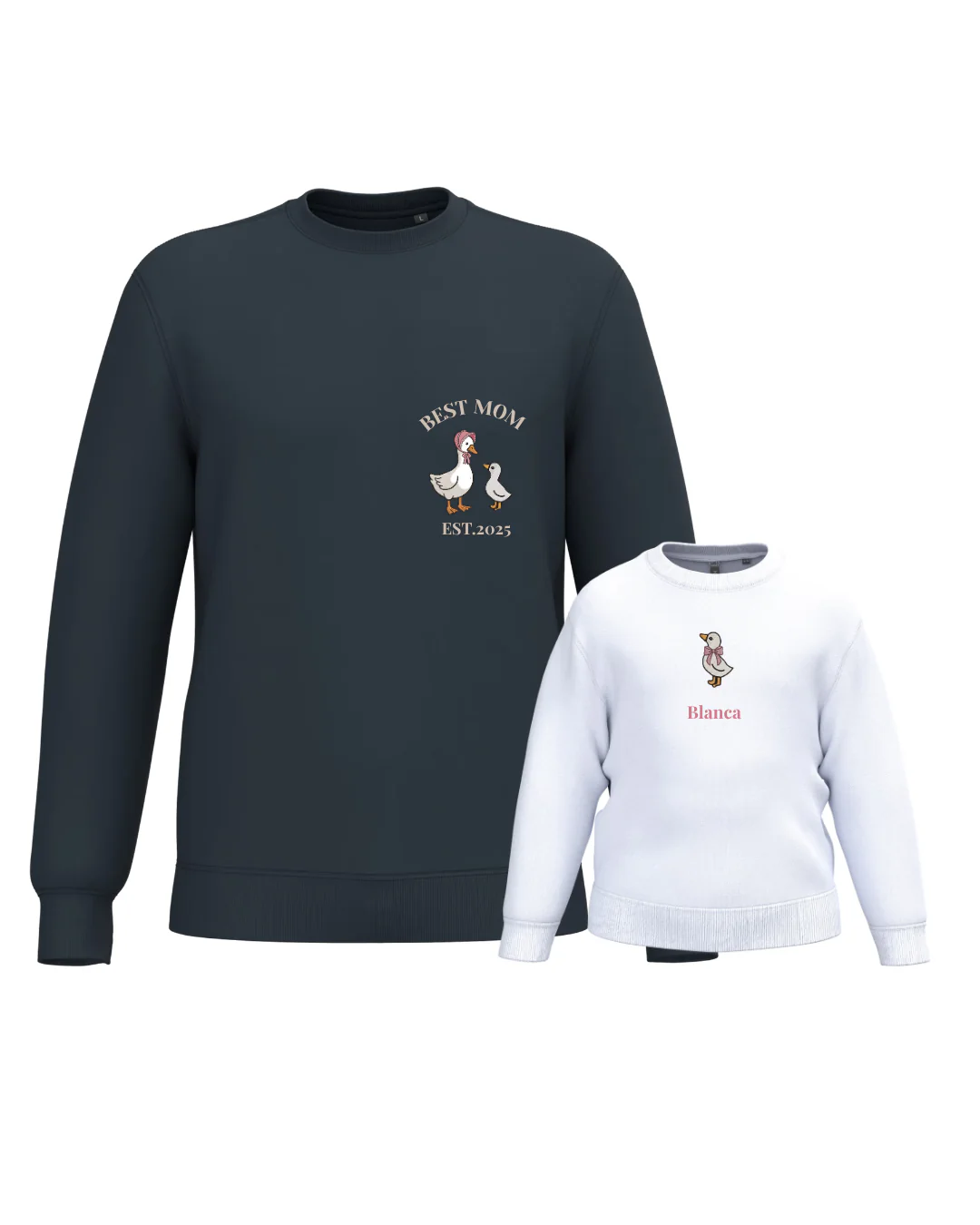 Pack Niño y Mamá sudaderas personalizadas ganso (desde 4 años) - Image 5