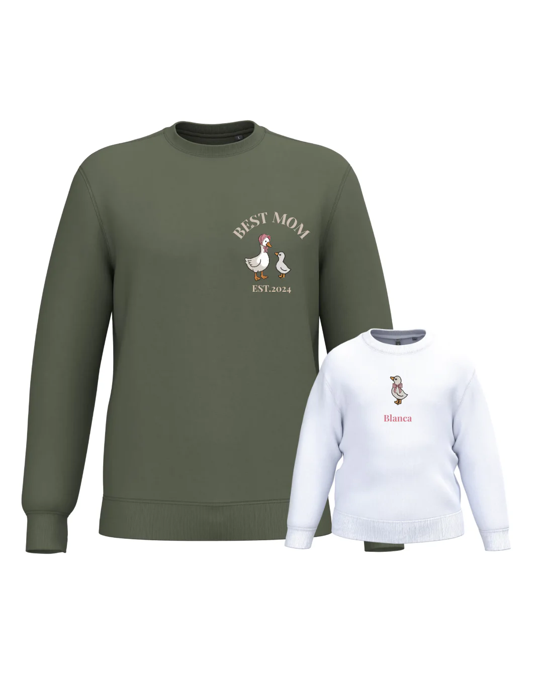 Pack Niño y Mamá sudaderas personalizadas ganso (desde 4 años) - Image 9