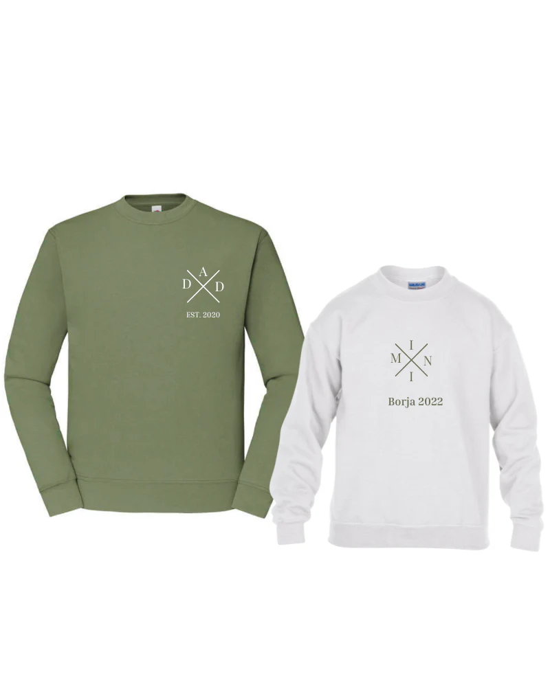 Pack Sudadera cruz personalizada adulto + sudadera cruz niño - Image 6