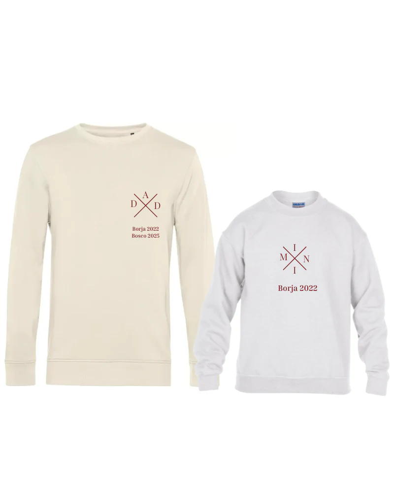 Pack Sudadera cruz personalizada adulto + sudadera cruz niño - Image 7