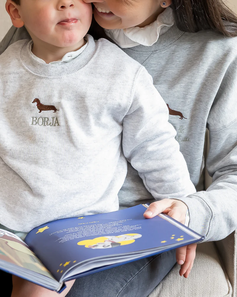 Pack Sudadera Dachshund personalizada mamá + niño - Image 2