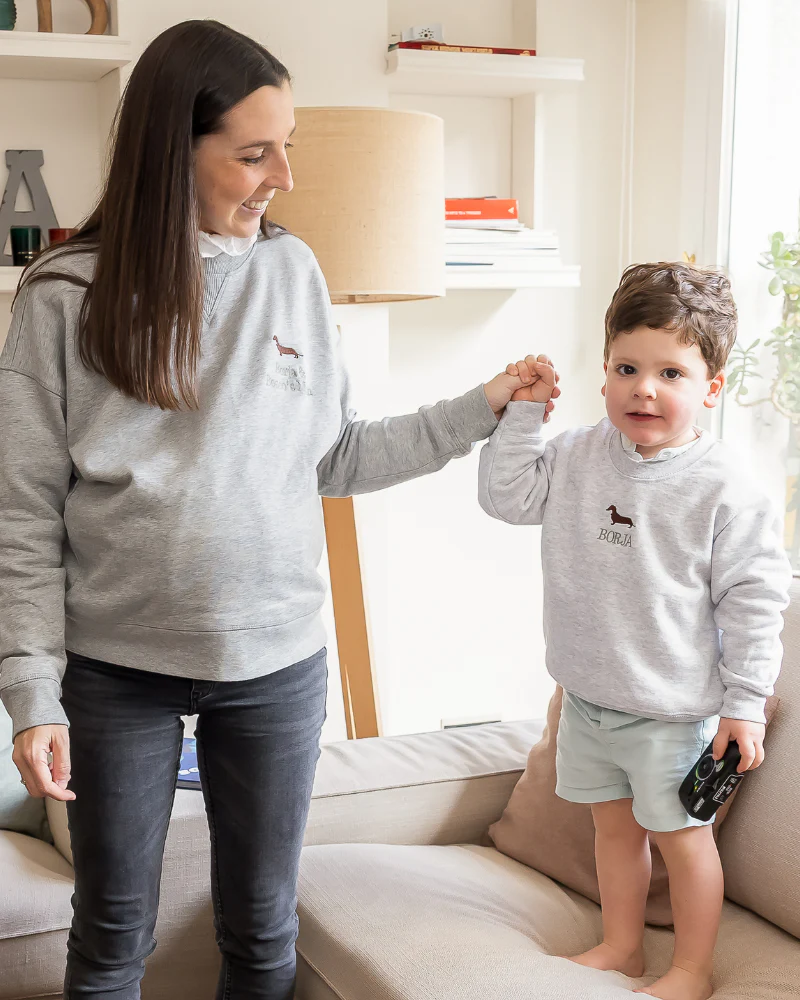 Pack Sudadera Dachshund personalizada mamá + niño - Image 3