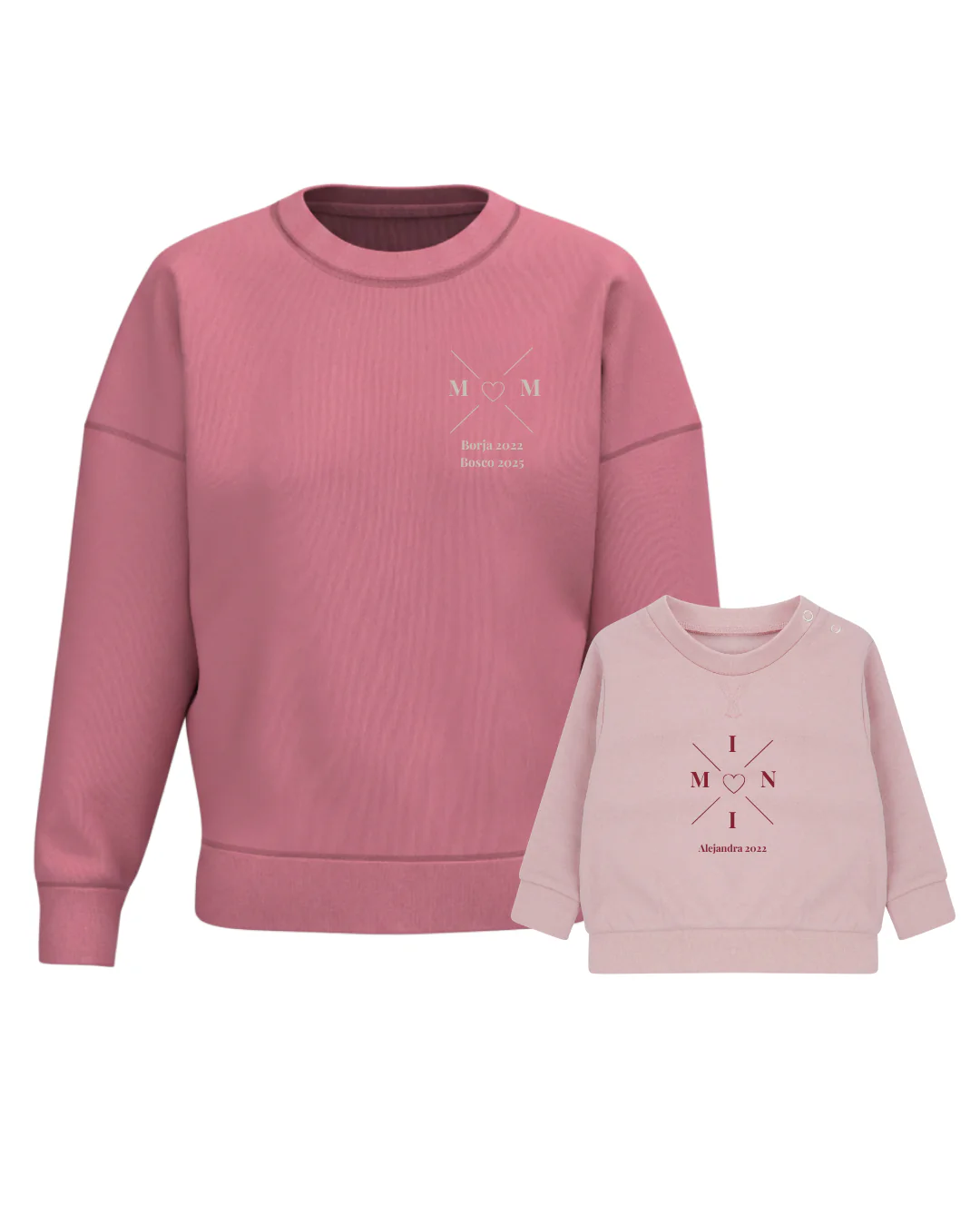Pack sudaderas MOM y MINI bebé cruz corazón (hasta 36 meses) - Image 58