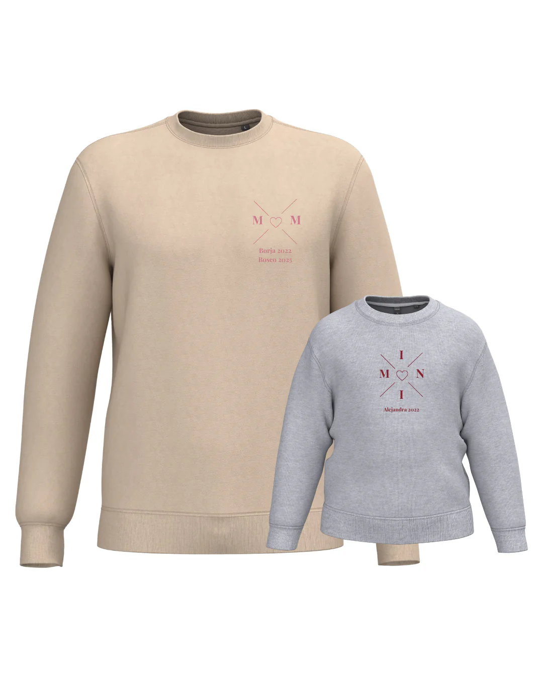 Pack sudadera MOM y MINI cruz corazón (desde 4 años) - Image 16