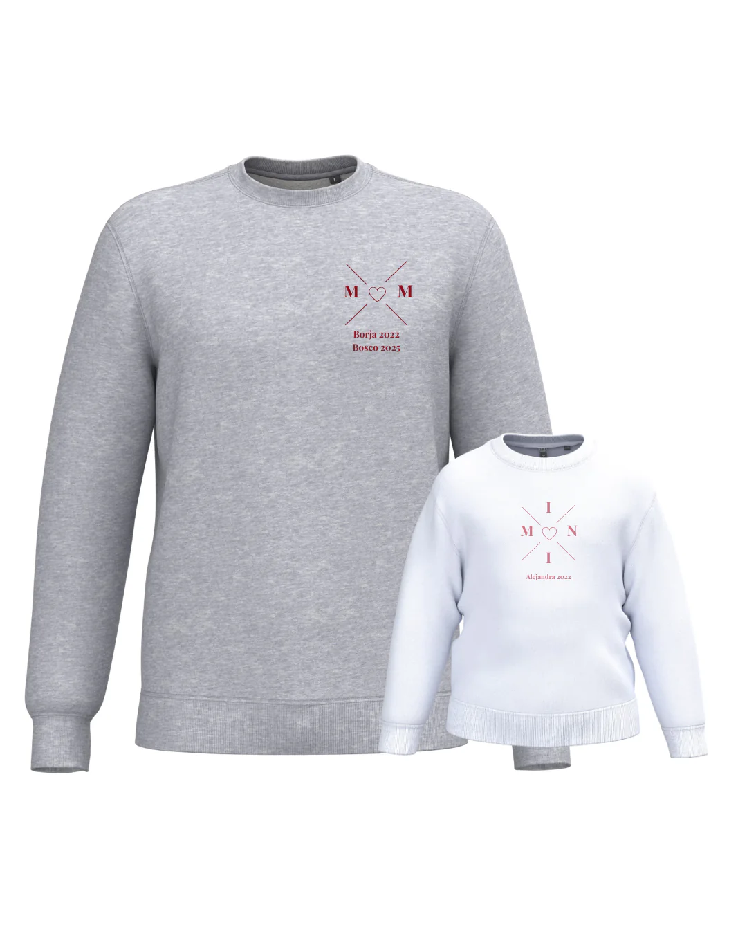 Pack sudadera MOM y MINI cruz corazón (desde 4 años) - Image 17