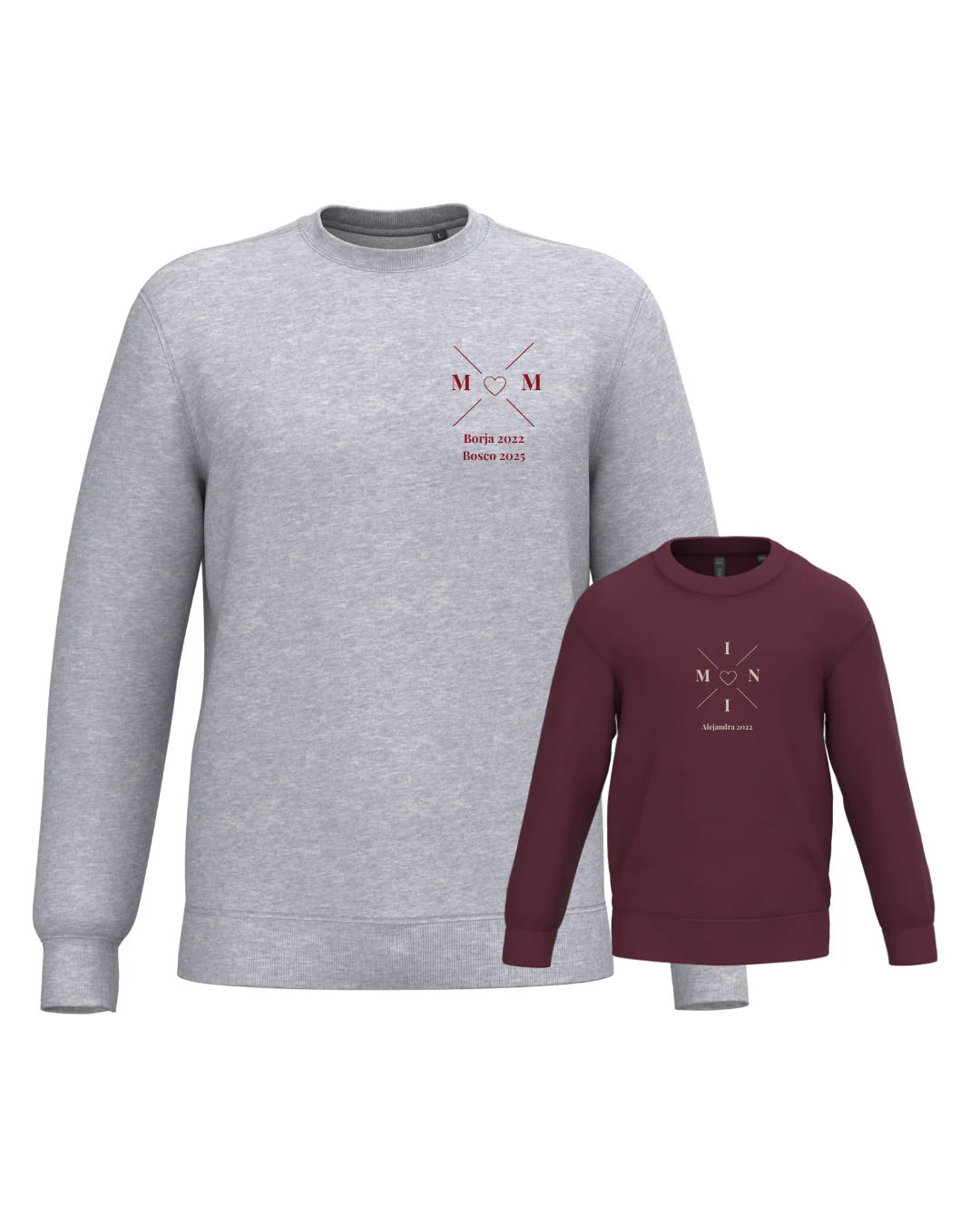 Pack sudadera MOM y MINI cruz corazón (desde 4 años) - Image 18