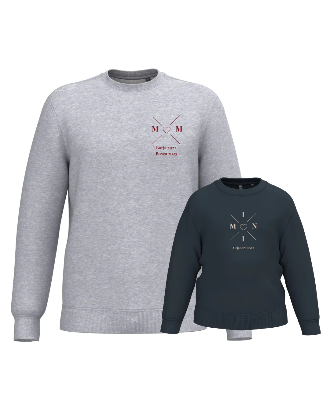 Pack sudadera MOM y MINI cruz corazón (desde 4 años) - Image 19