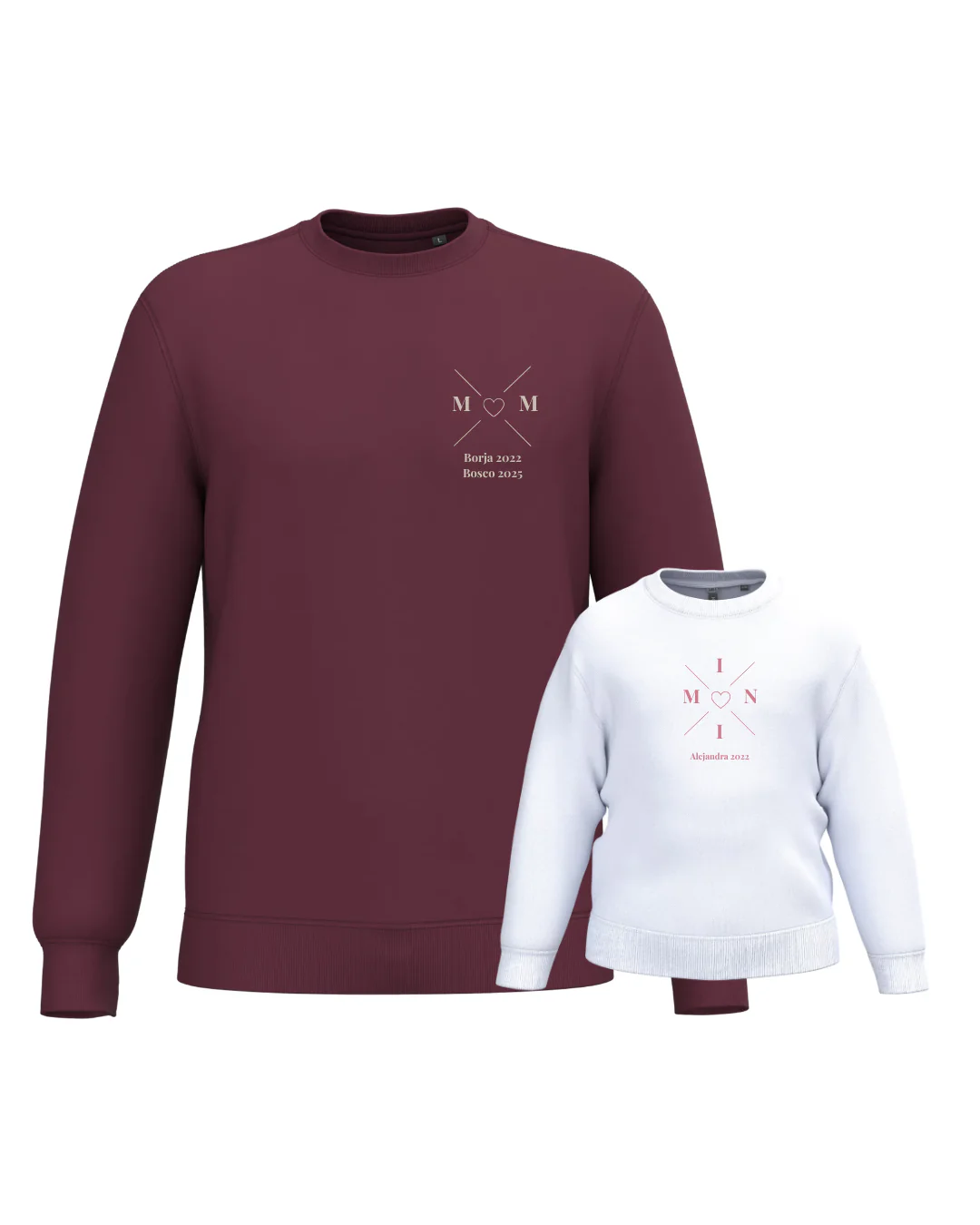 Pack sudadera MOM y MINI cruz corazón (desde 4 años) - Image 21