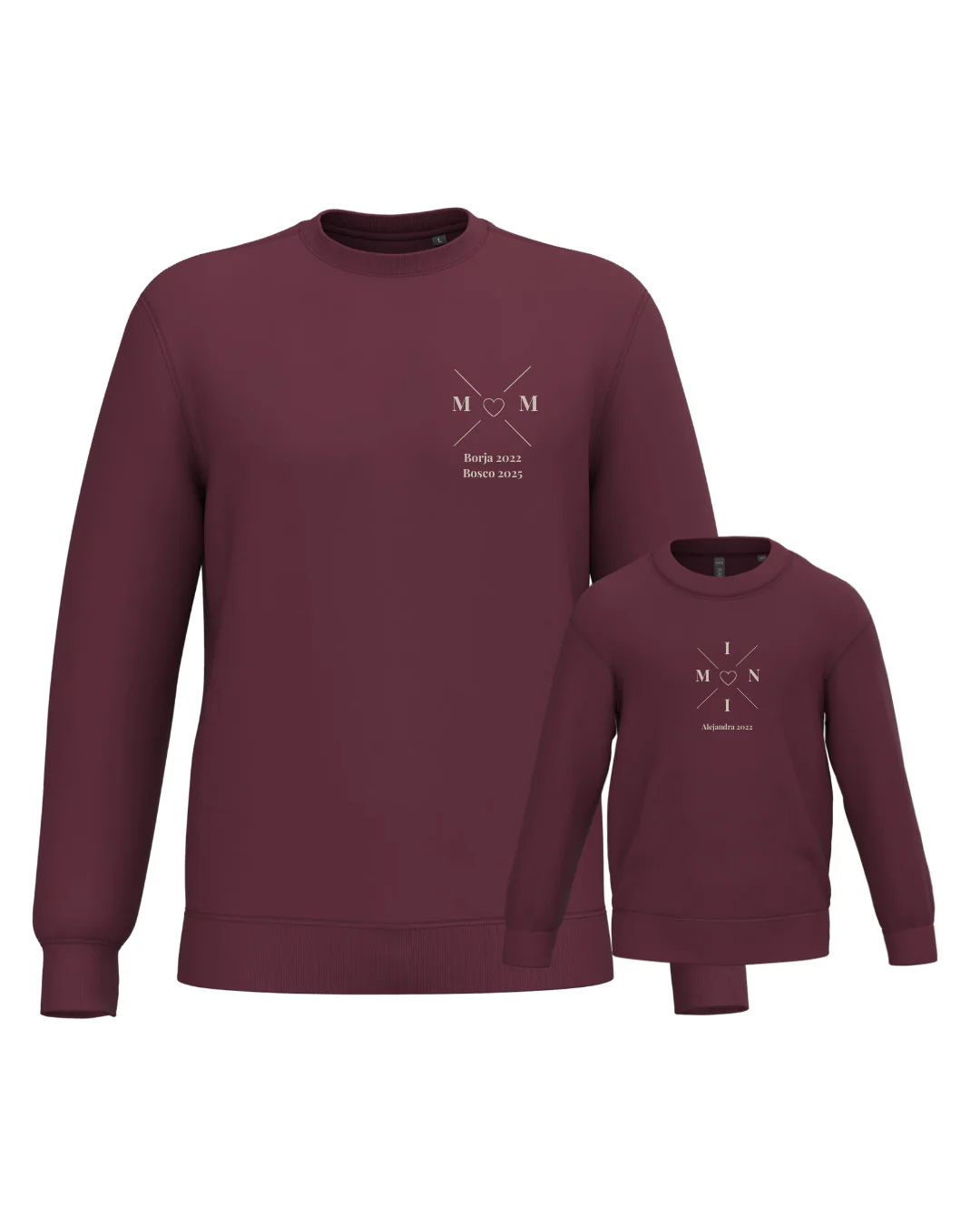 Pack sudadera MOM y MINI cruz corazón (desde 4 años) - Image 22