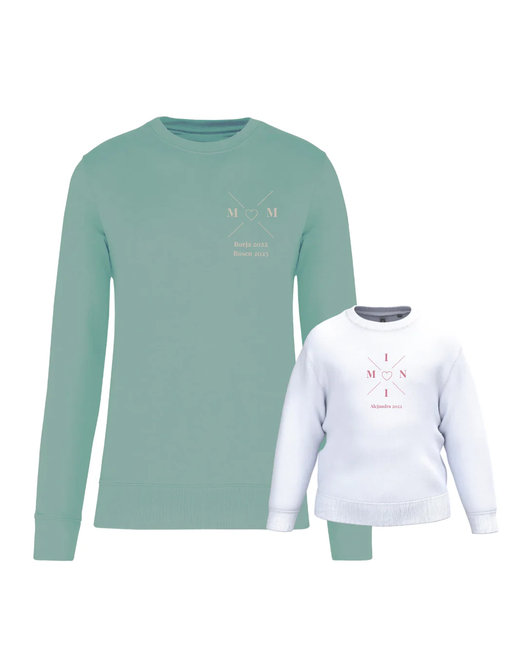 Pack sudadera MOM y MINI cruz corazón (desde 4 años) - Image 25