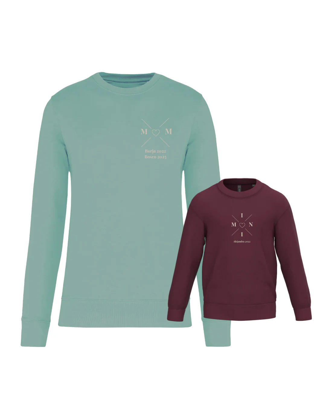 Pack sudadera MOM y MINI cruz corazón (desde 4 años) - Image 26