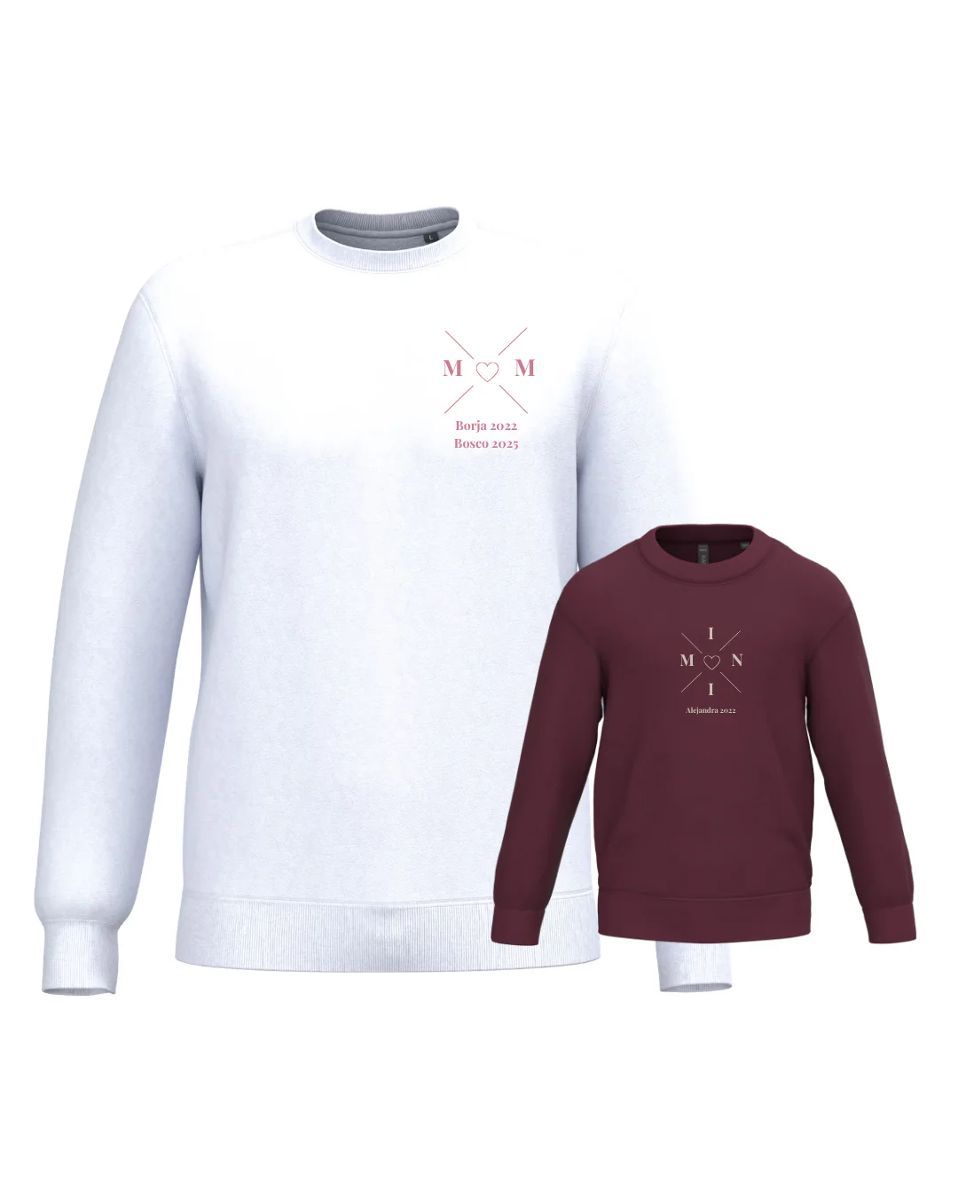 Pack sudadera MOM y MINI cruz corazón (desde 4 años) - Image 30