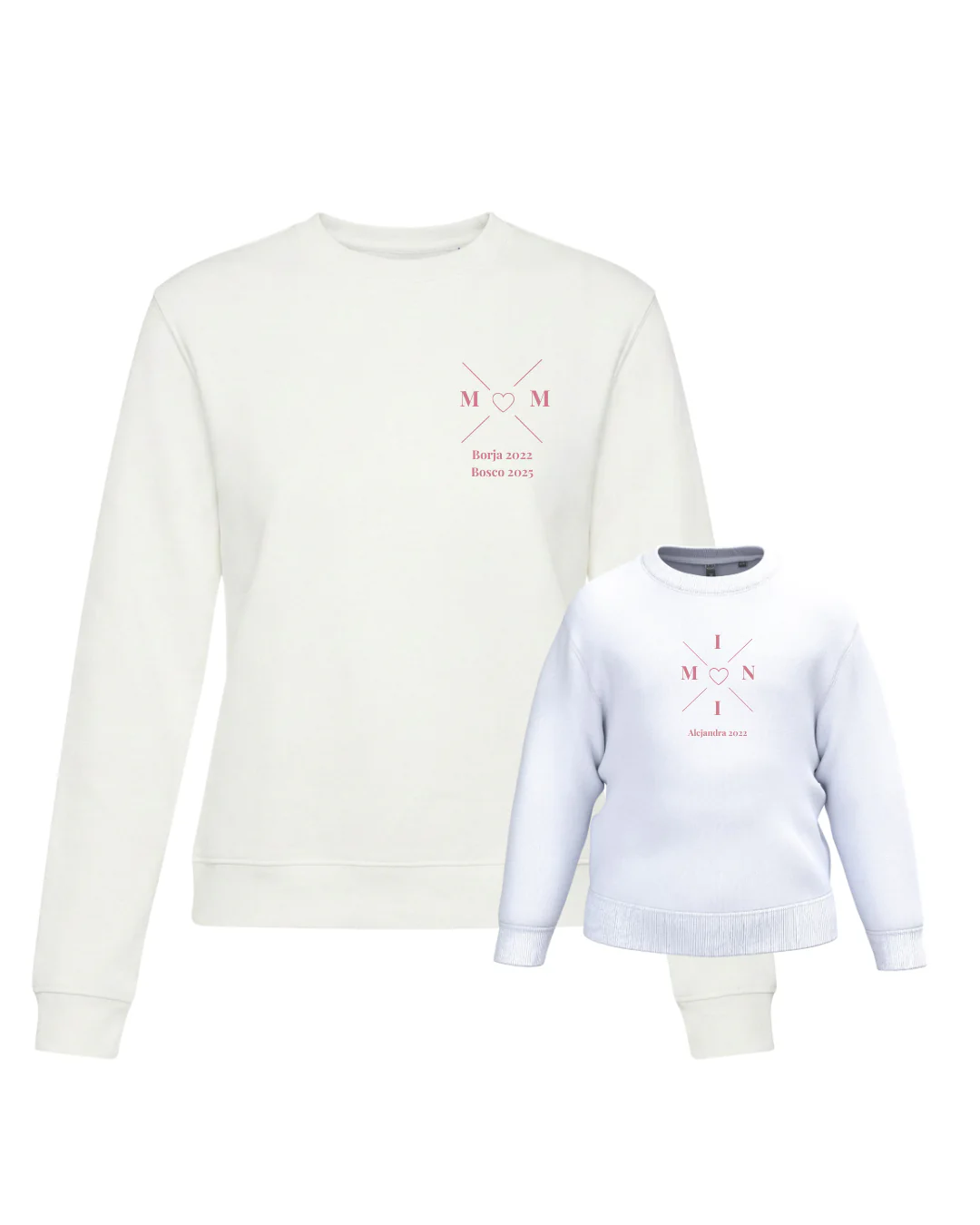 Pack sudadera MOM y MINI cruz corazón (desde 4 años) - Image 33