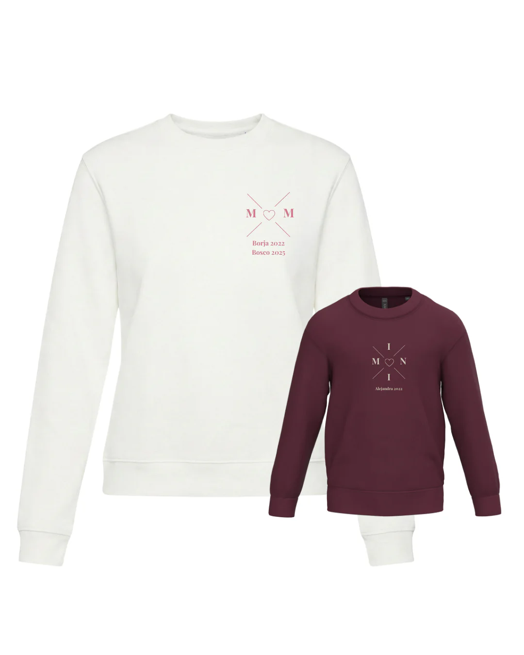 Pack sudadera MOM y MINI cruz corazón (desde 4 años) - Image 34