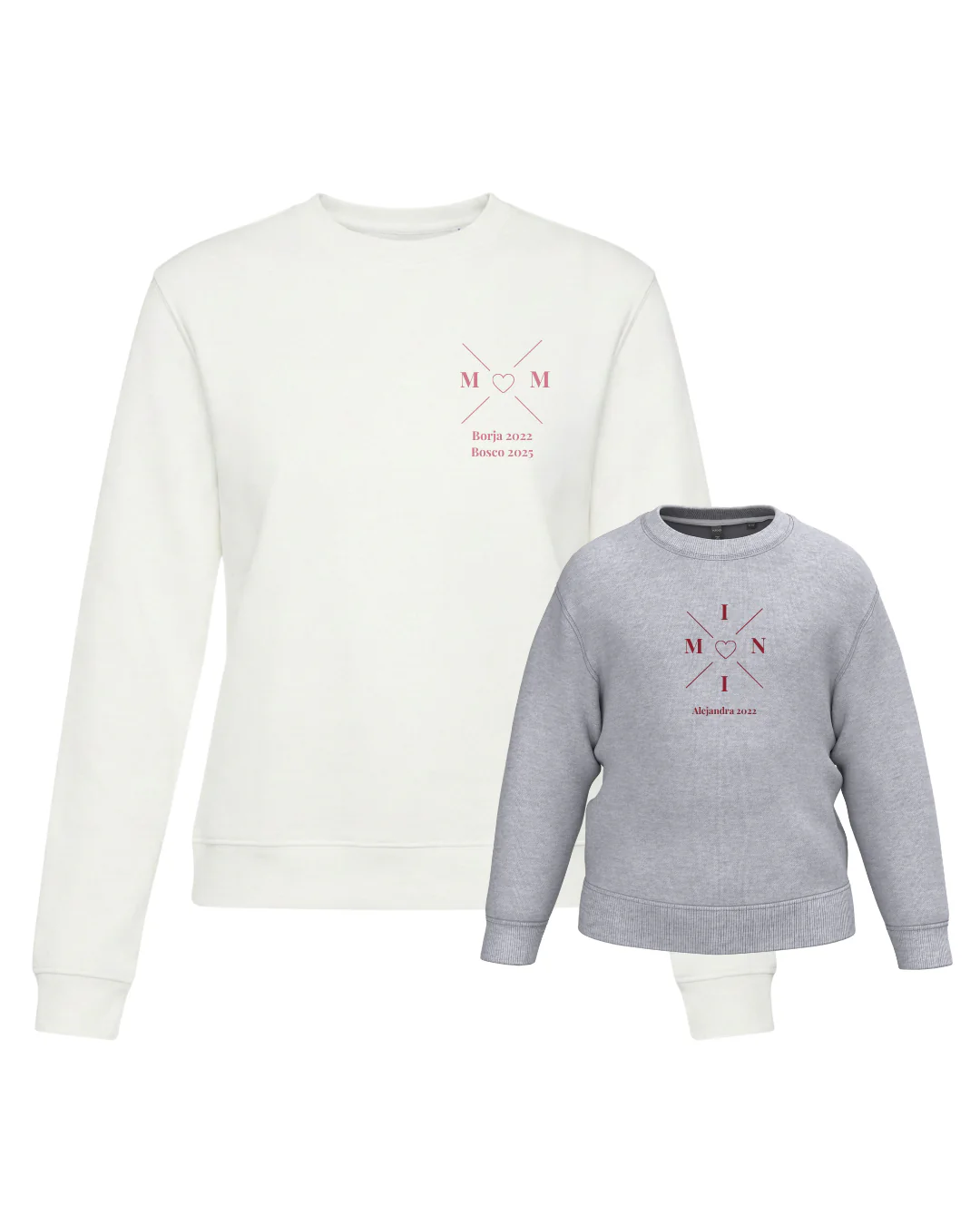 Pack sudadera MOM y MINI cruz corazón (desde 4 años) - Image 36
