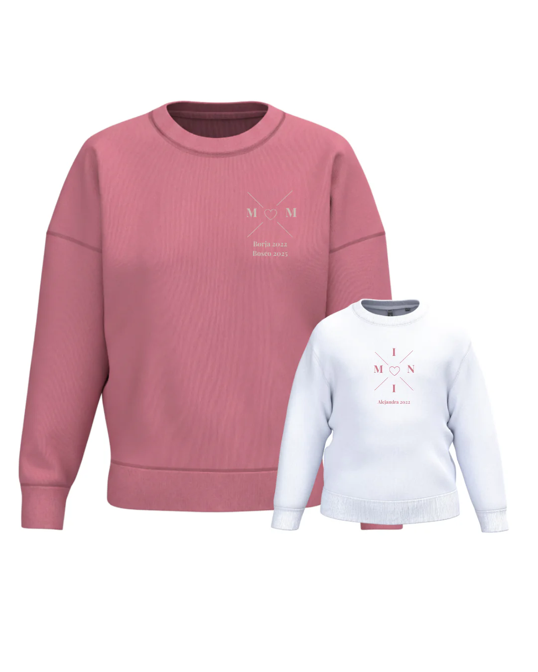 Pack sudadera MOM y MINI cruz corazón (desde 4 años) - Image 37
