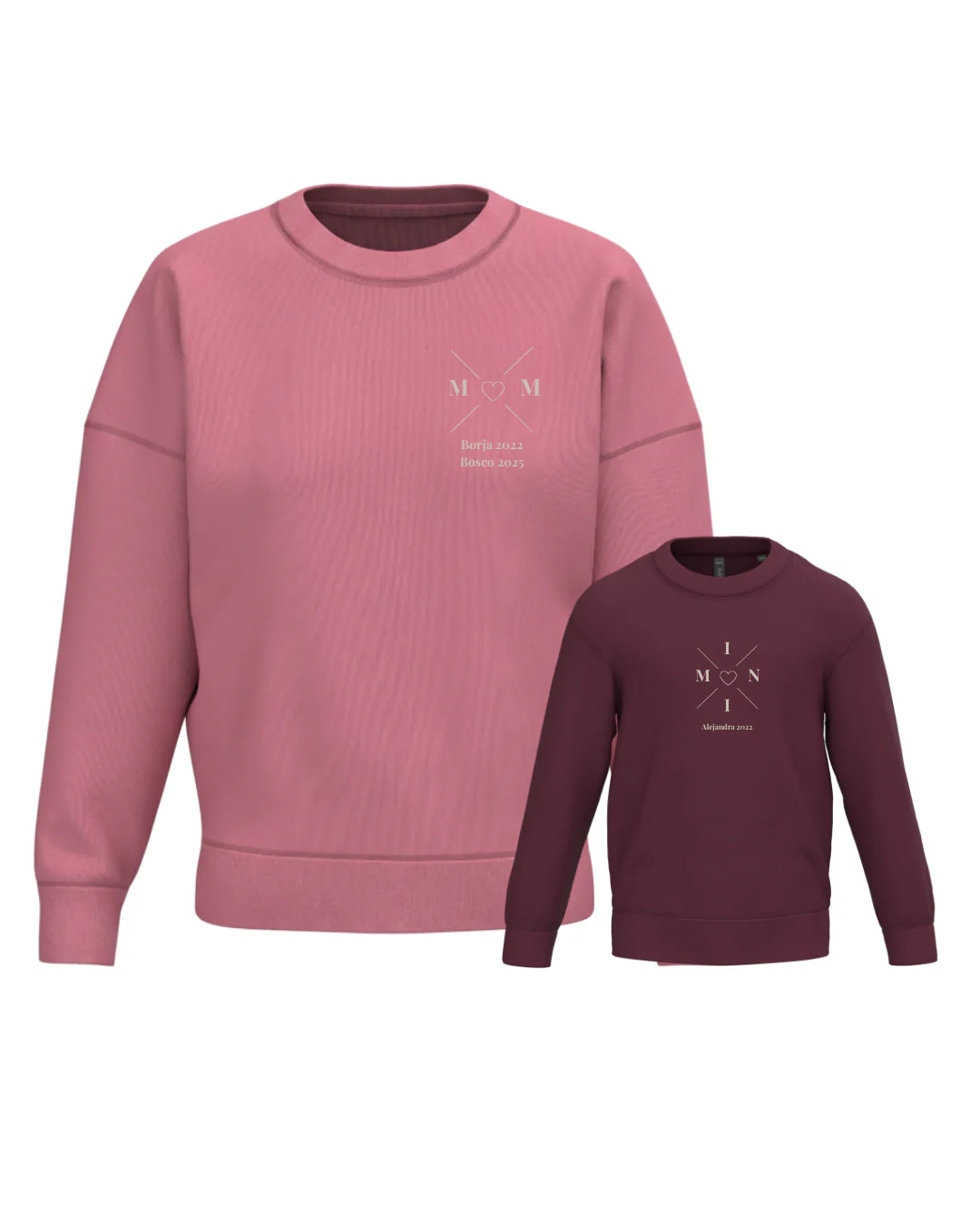 Pack sudadera MOM y MINI cruz corazón (desde 4 años) - Image 38