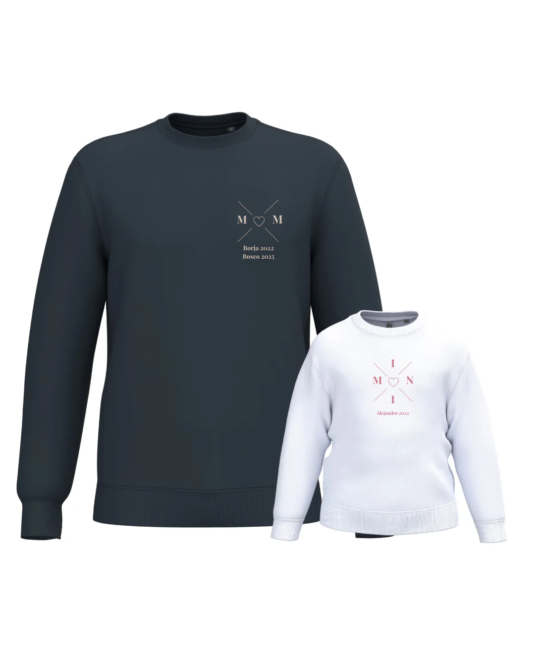Pack sudadera MOM y MINI cruz corazón (desde 4 años) - Image 5