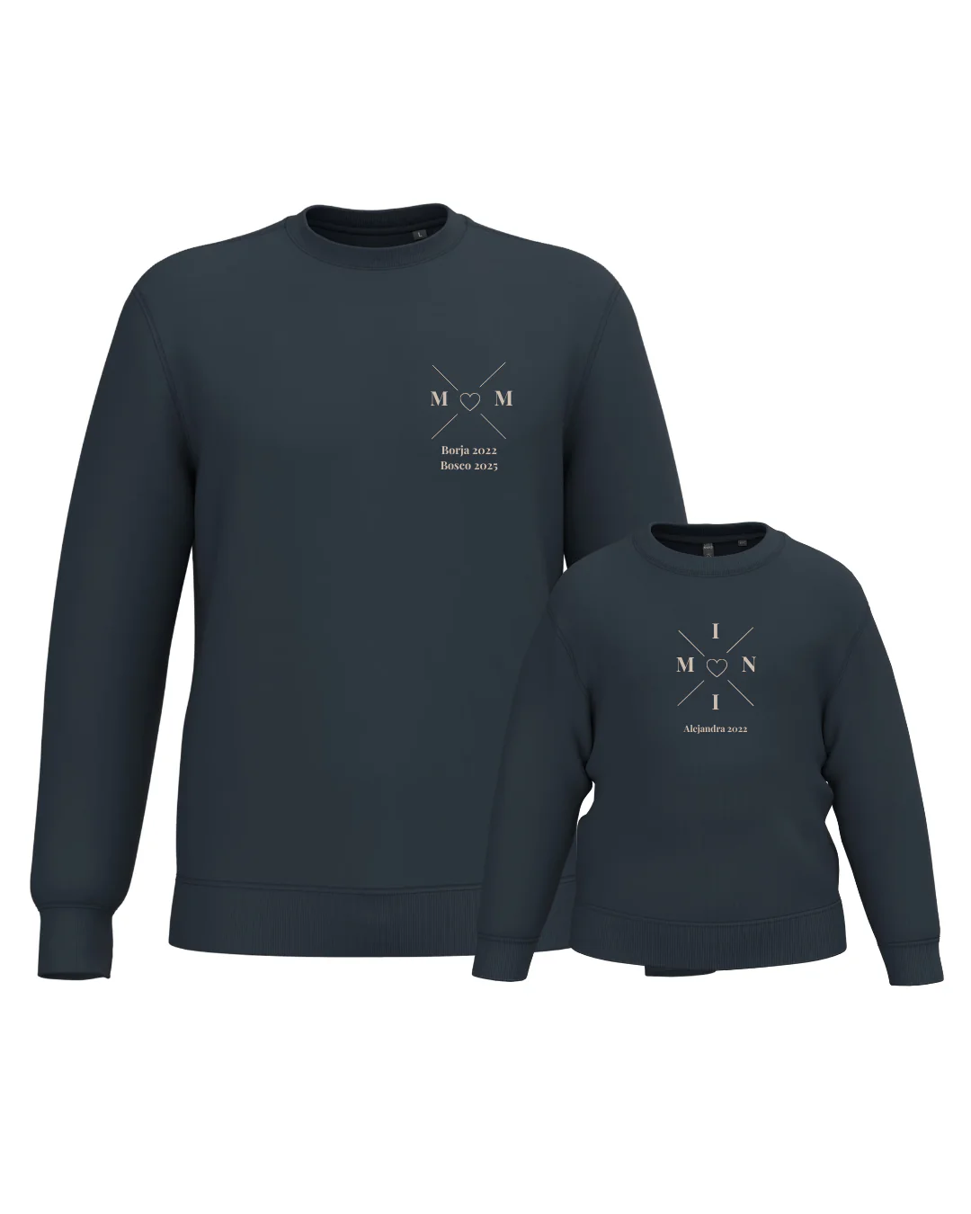 Pack sudadera MOM y MINI cruz corazón (desde 4 años) - Image 7