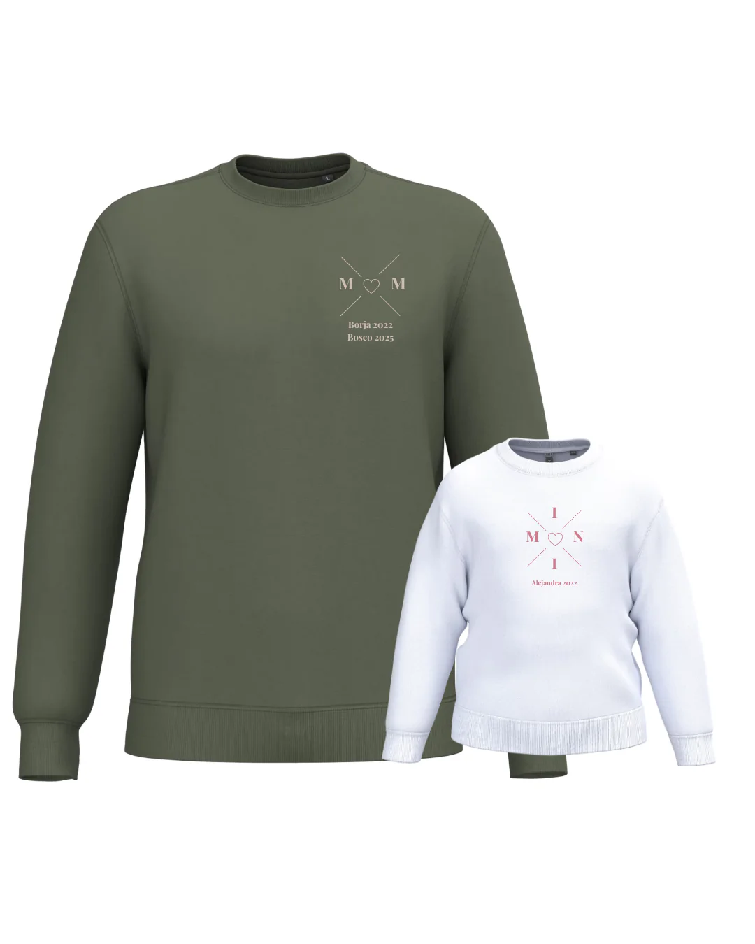 Pack sudadera MOM y MINI cruz corazón (desde 4 años) - Image 9