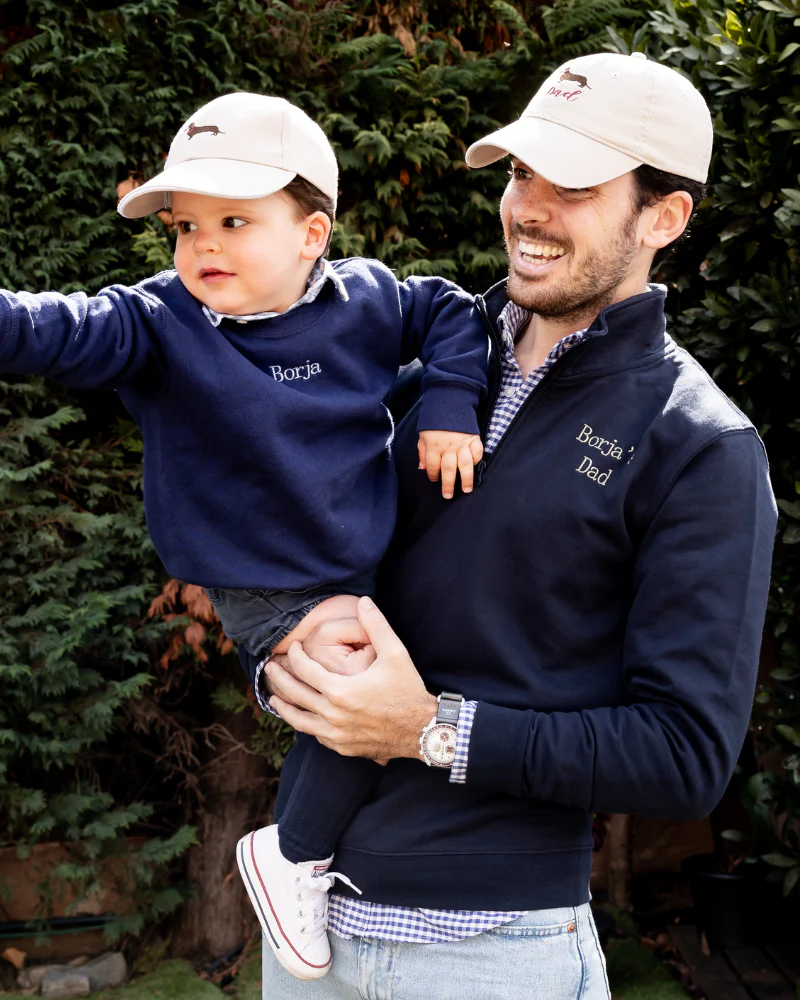 Pack Sudadera Zip personalizada adulto + sudadera cuello redondo niño - Image 2