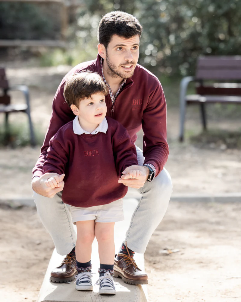 Pack Sudadera Zip personalizada adulto + sudadera cuello redondo niño - Image 5