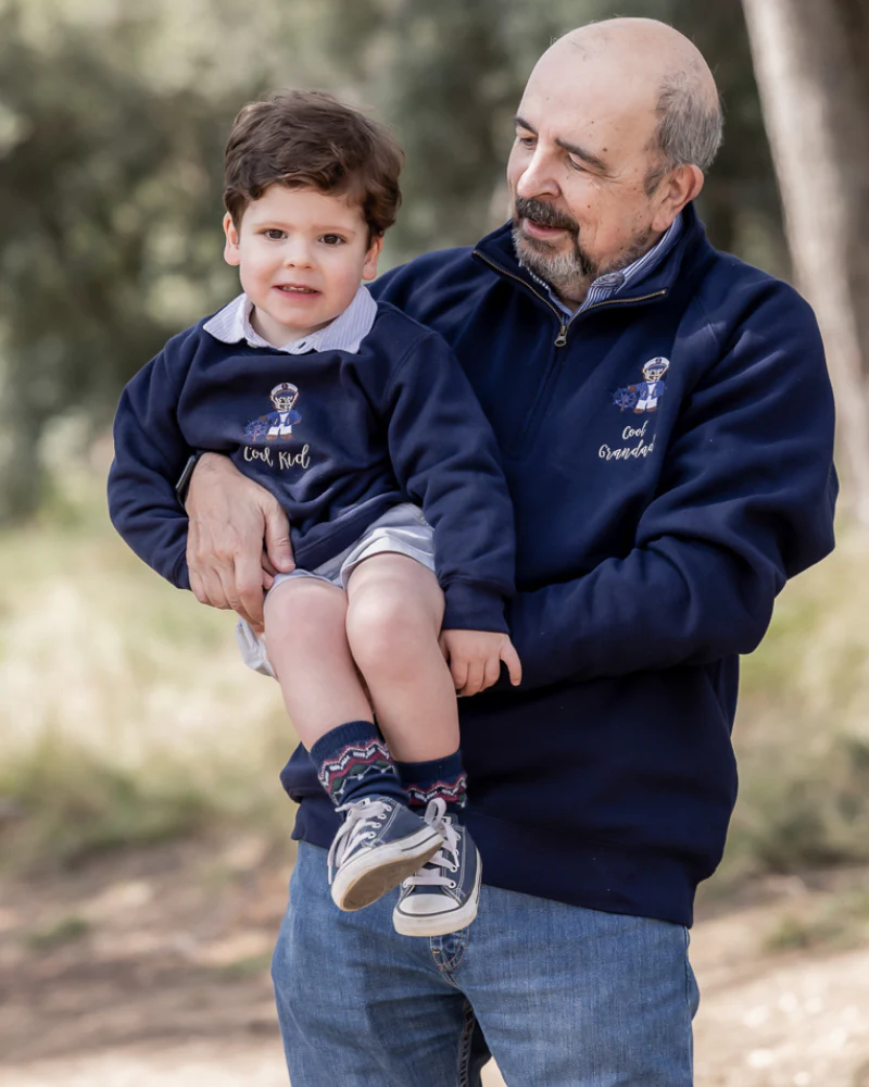 Pack Sudadera Zip personalizada adulto + sudadera cuello redondo niño Oso marinero - Image 2